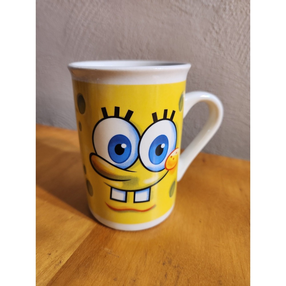 Sponge Bob Square Pants Ceramic Coffee Mug Cup 2012 Viacom‎ Cartoon Network